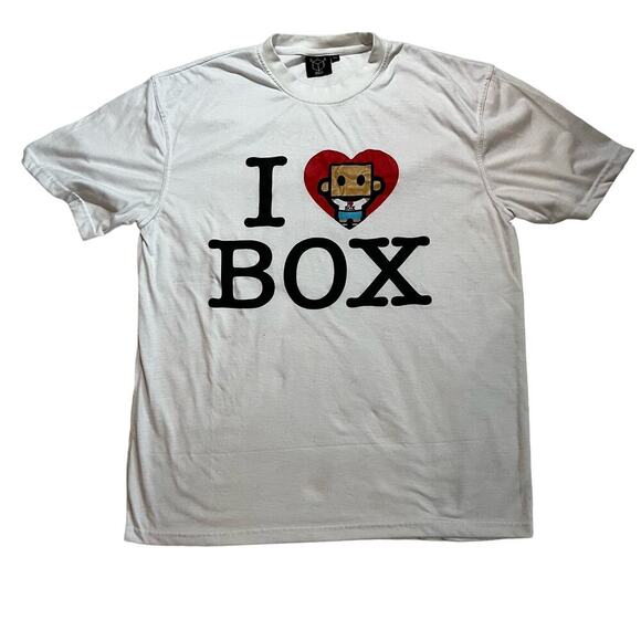 Box Boys‎ graphic t-shirt Sz XL - I Heart Box - Music Festival NYC Underground - Picture 1 of 7